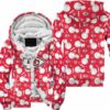 kansas city chiefs christmas snowman patterns hoodie zip hoodie fleece hoodie new061810 3hym5