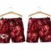 Stocktee Kansas City Chiefs Dangerous Smiling Skull Limited Edition Hawaii Shirt and Shorts Summer Collection Size S 5XL NLA006610 2