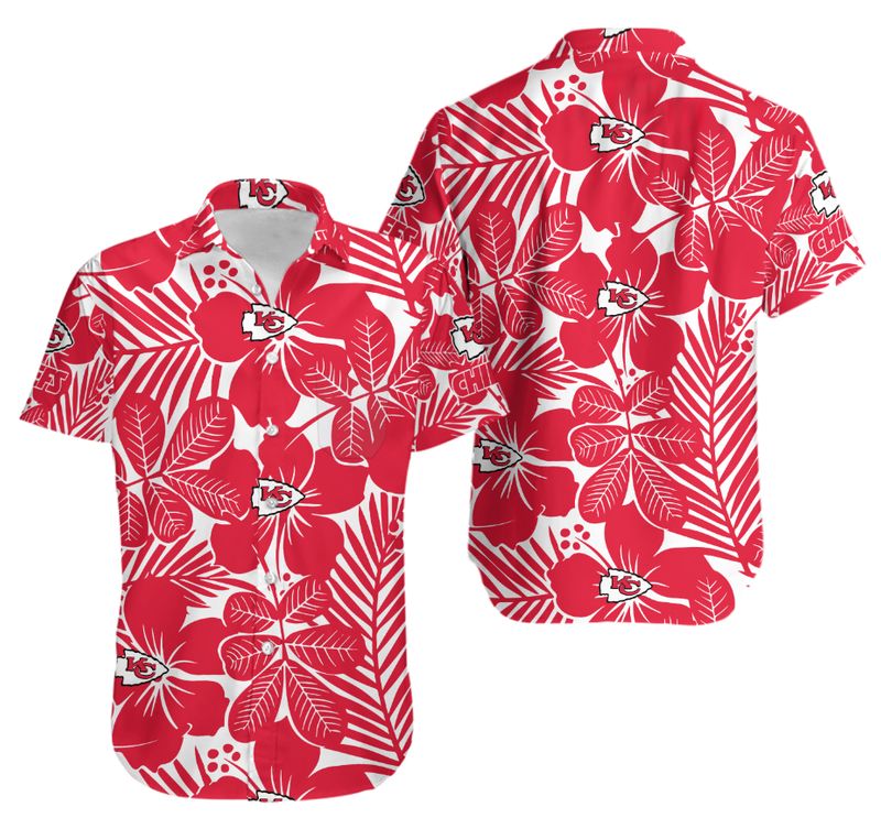 Kansas City Chiefs Flower Hawaiian Shirt and Shorts Summer NLA003210