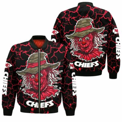 Kansas City Chiefs Halloween Scarecrow Bomber Jackets NLA026710_40102012