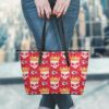 kansas city chiefs skull pattern limited edition tote bag and wallet nla06871022382678 qg809