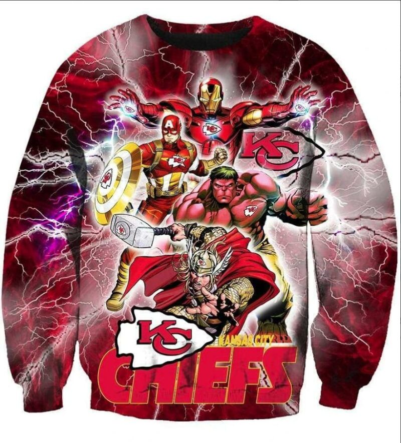 kansas city chiefs the avenger all over print 3d sweatshirt ds054 sk15928044 h4y5n