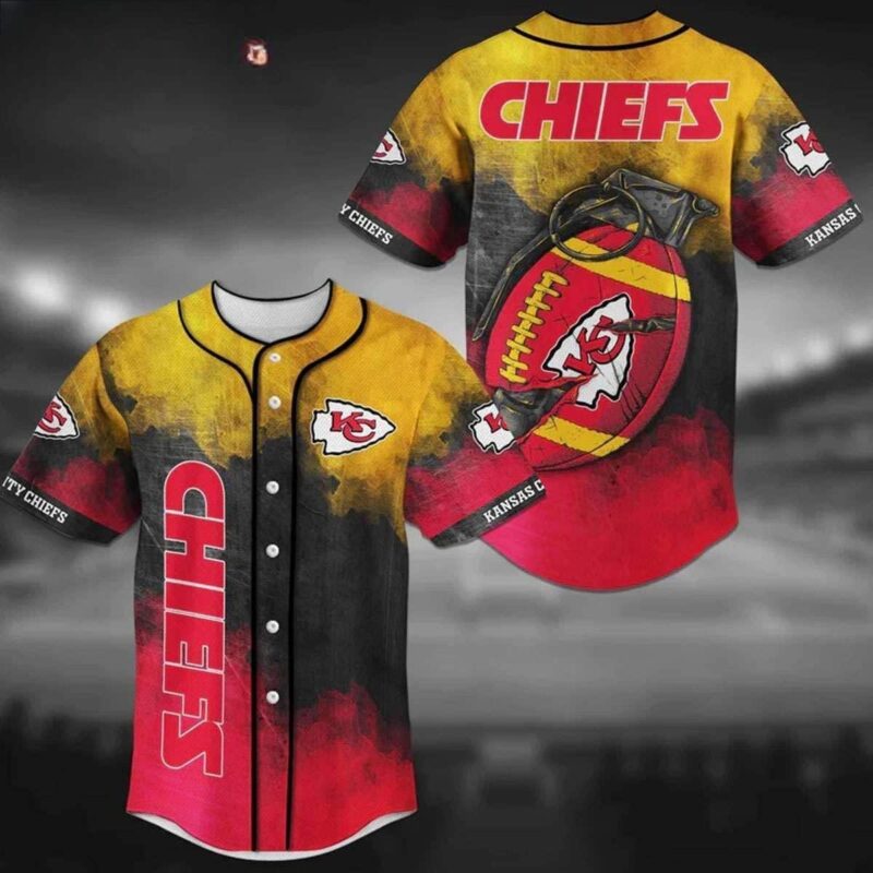 Kansas City Chiefs Grenade Baseball Jersey