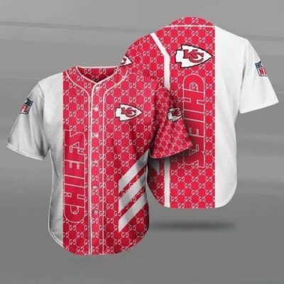 Kansas City Chiefs Gucci Parody Baseball Jersey