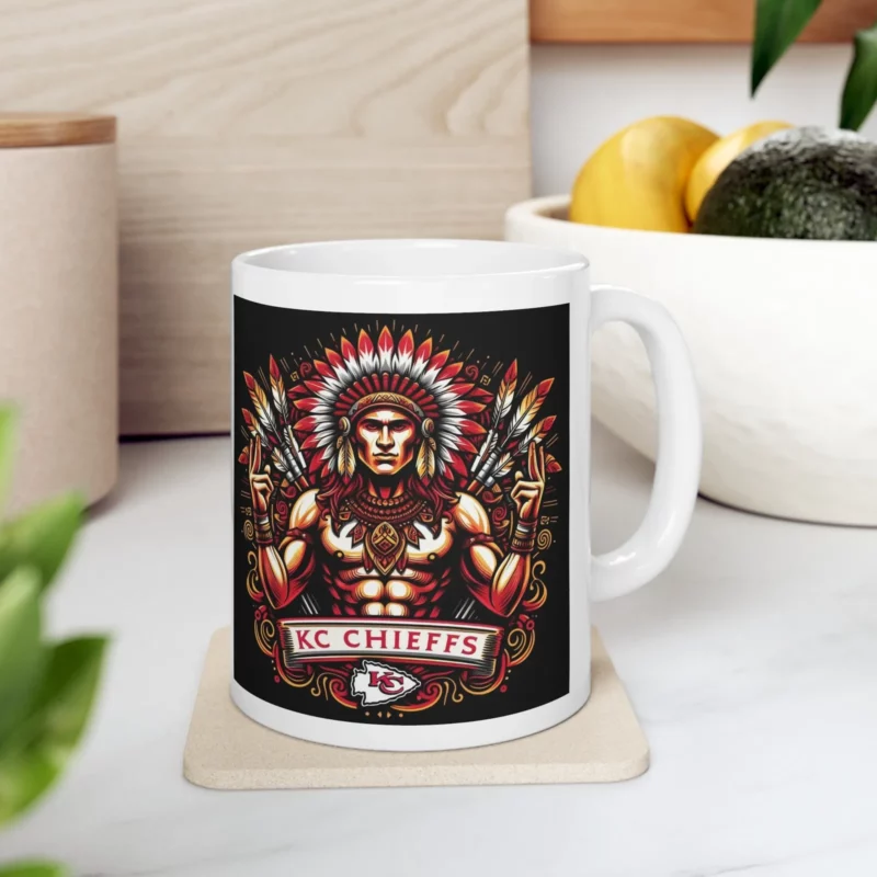 Kansas City Chiefs Native American warrior Mug