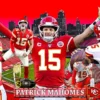 Patrick Mahomes Informational Collaged Art