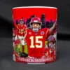 Patrick Mahomes Informational Collaged Art Mug