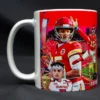 Patrick Mahomes Informational Collaged Art Mug