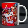 Patrick Mahomes Informational Collaged Art Mug