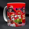 Patrick Mahomes Informational Collaged Art Mug