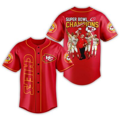 Super Bowl Champions Kansas City Chiefs Baseball Jersey