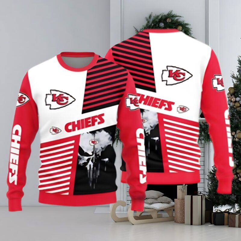 kansas-city-chiefs-skull-pattern-ugly-christmas-sweater