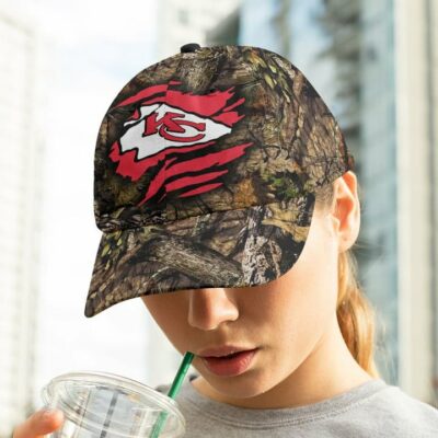 Camo Claw Kansas City Chiefs Baseball Cap mockup