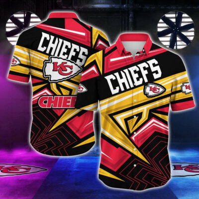 Chiefs Geometric Vibes Bold Hawaiian Shirt