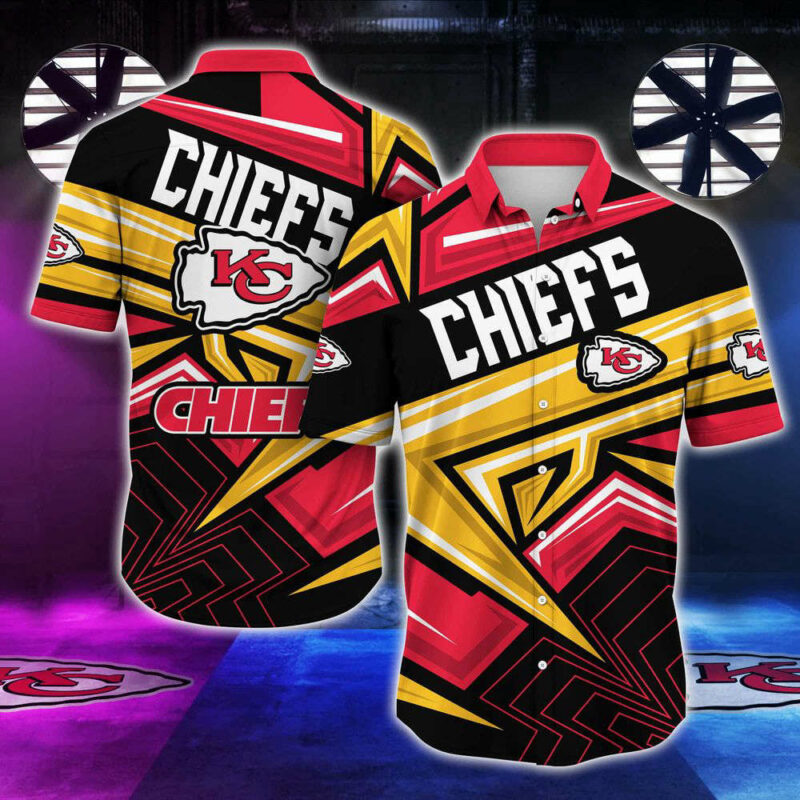 Chiefs Geometric Vibes Bold Hawaiian Shirt