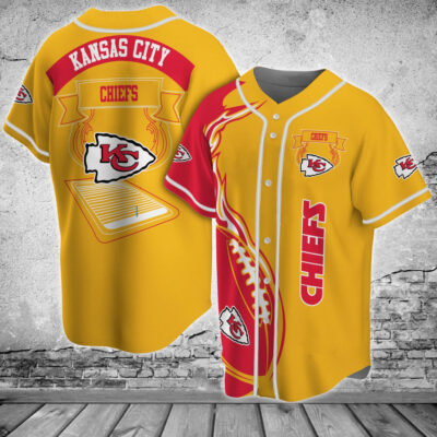 Chiefs Pride Classic Yellow Baseball Jersey