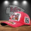 Football Mom Kansas City Chiefs Baseball Cap left side