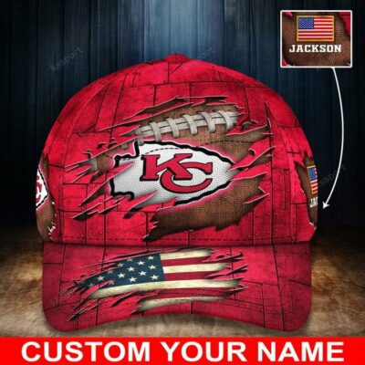 Gridiron Glory Kansas City Chiefs Personalized Baseball Cap