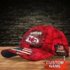 Gridiron Glory Kansas City Chiefs Personalized Baseball Cap left side