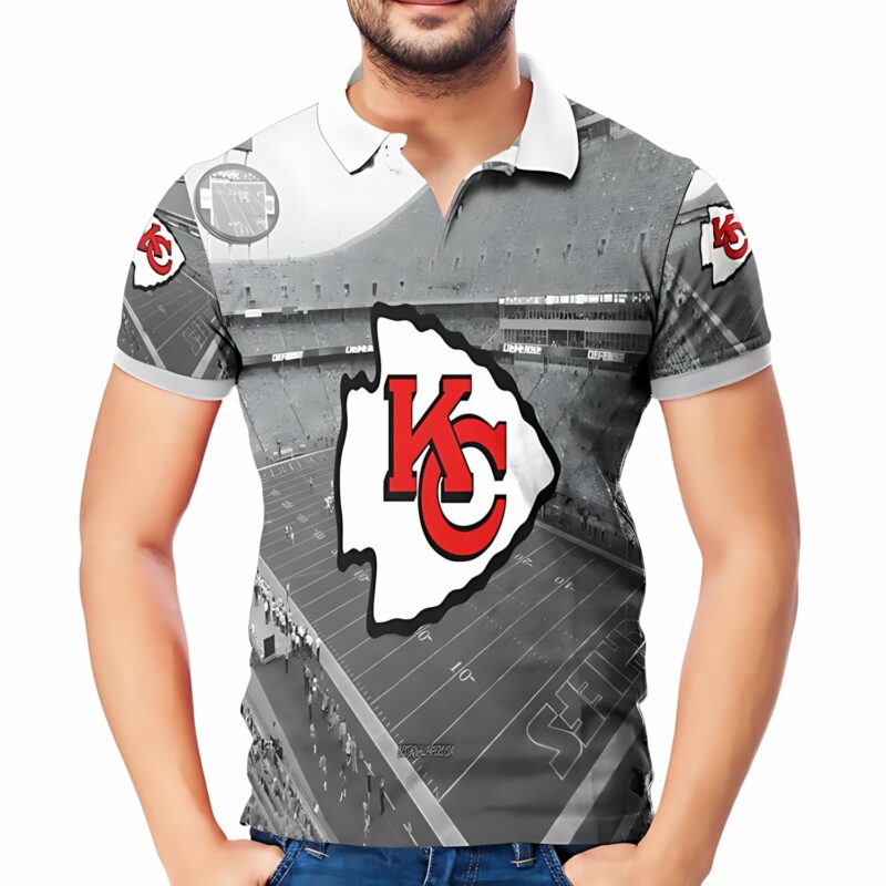 Kansas City Chiefs Arrowhead Stadium 3D Polo Shirt