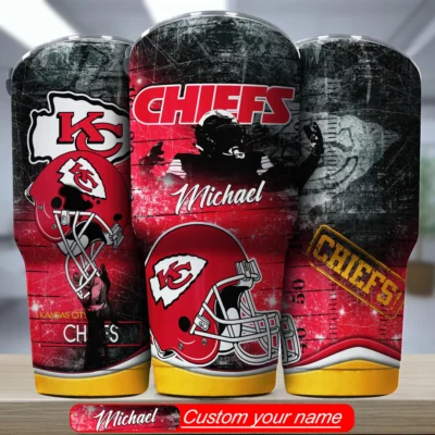 Kansas City Chiefs Battle Ready Personalized Tumbler