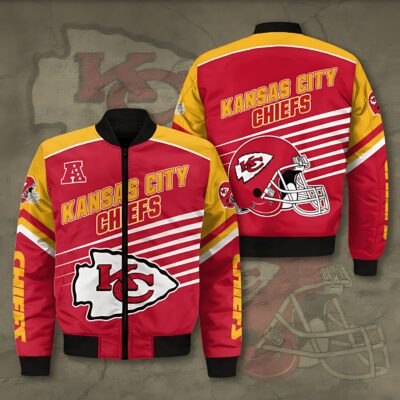 Kansas City Chiefs Champions Red and Yellow Bomber Jacket