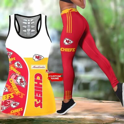 Kansas City Chiefs Custom Red and Yellow Sportswear Set