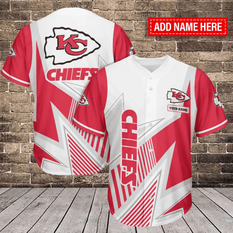 Kansas City Chiefs Dynamic White Personalized Jersey