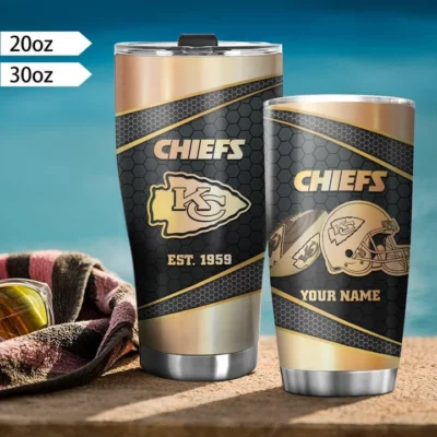 Kansas City Chiefs Golden Legacy Personalized Tumbler