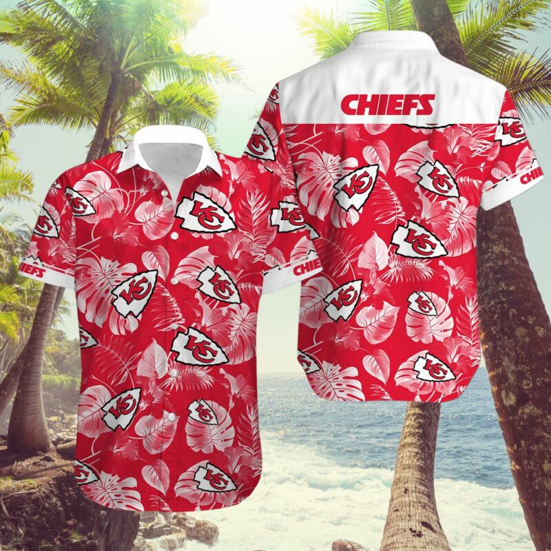 Kansas City Chiefs Leafy Paradise Hawaiian Shirt