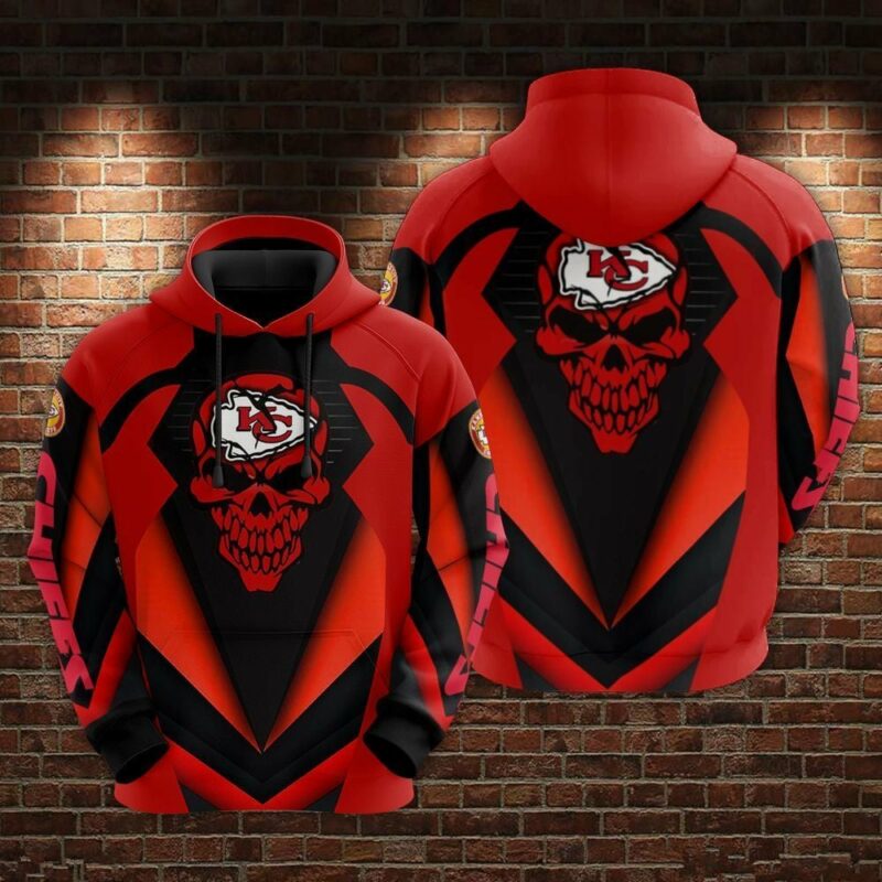 Kansas City Chiefs Limited Edition Hoodie - Fierce Skull Design