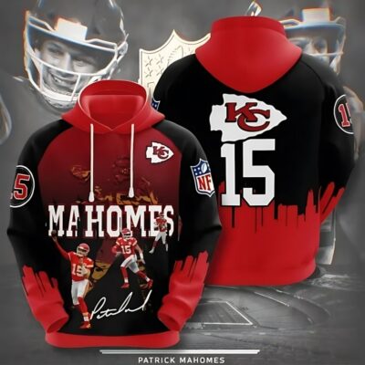 Kansas City Chiefs Mahomes Cityscape 3D Hoodie