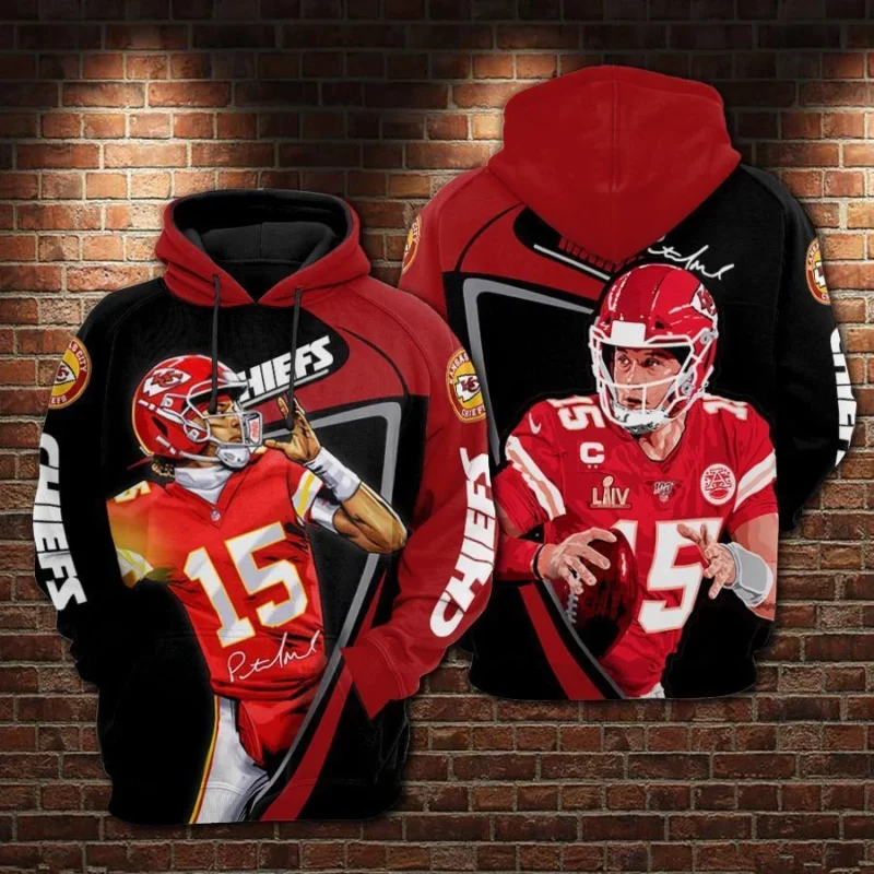 Kansas City Chiefs Mahomes Signature Play 3D Hoodie