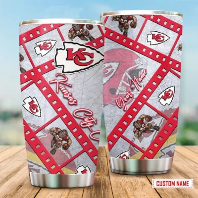 Kansas City Chiefs Patchwork Personalized Tumbler