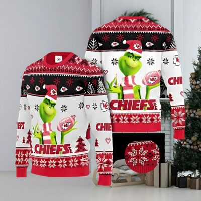 Kansas City Chiefs The Grinch Gift Ugly Christmas Sweater