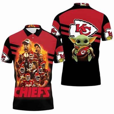 Master Yoda Kansas City Chiefs Logo West Division Polo Shirt