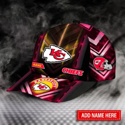 Night Vision Kansas City Chiefs Custom Baseball Cap right side