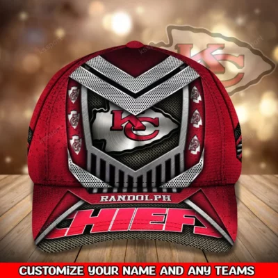 Steel Shield Kansas City Chiefs Custom Baseball Cap