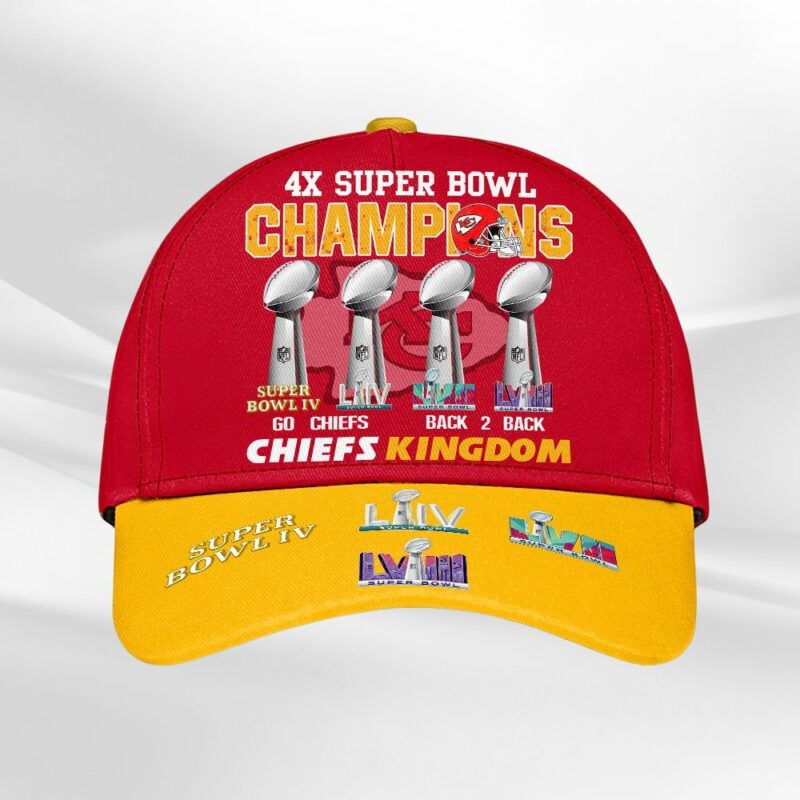 Chiefs Stellar 4 Super Bowl LVIII Baseball Cap