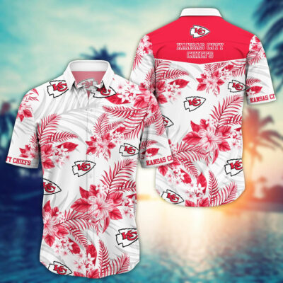 Kansas City Chiefs Crimson Blossom Hawaiian Shirt