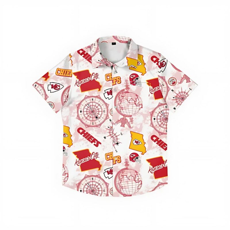 Kansas City Chiefs Explorer Hawaiian Shirt