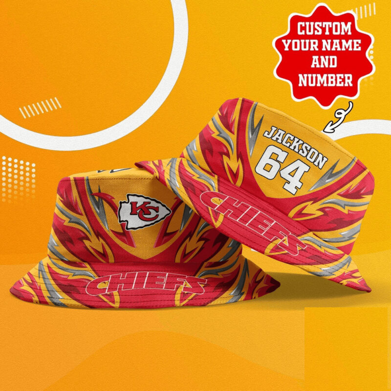 Kansas City Chiefs Firestorm Custom Bucket Hat