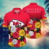 Kansas City Chiefs Floral Burst Hawaiian Shirt