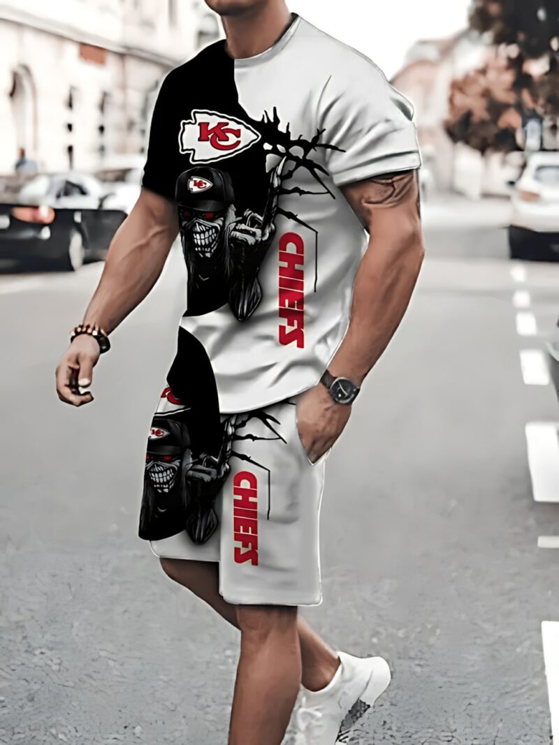 Kansas City Chiefs Grim Reaper T-shirt and Shorts