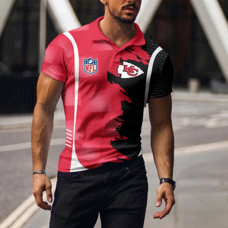 Kansas City Chiefs Red Fury Polo Shirt