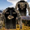 Kansas City Chiefs Woodland Camo Custom Hoodie