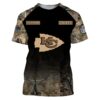 Kansas City Chiefs Woodland Camo T-Shirt