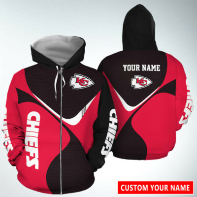 Personalized Kansas City Chiefs Dynamic Wave 3D Hoodie