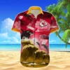 Personalized Kansas City Chiefs Ocean Wave Hawaiian Shirt front