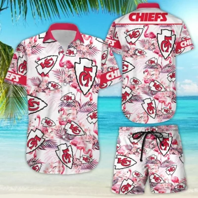 Kansas City Chiefs Flamingo Paradise Hawaiian Shirt